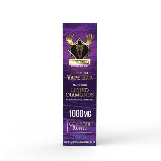 Big Moose 1000mg - Georgia Runtz - Diamond Infused Vape Bar