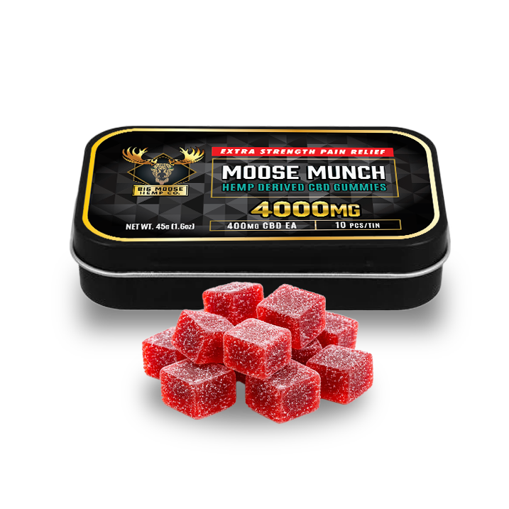 Moose Munch โ 4000mg CBD Extra Strength โ Strawberry